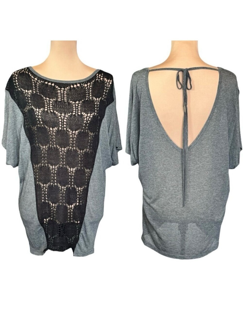New Revolve Woodleigh Crochet Top Sz M Oversized Boho Indie Goth